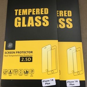 Two Top Quality Tempered Glass for iPhone 7/8 Plus